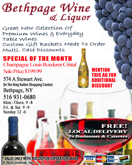Bethpage Wine & Liquor, Bethpage, NY Specials