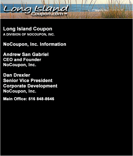 Long Island Coupon Contact Information