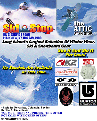 Ski Stop Plainview, NY Specials
