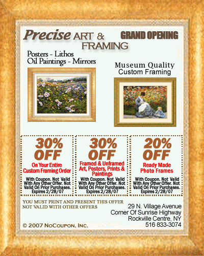 Precise Art & Framing Rockville Centre, NY
