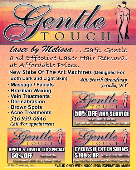 Gentle Touch Laser by Melissa Laser Spa, Jericho, NY Specials