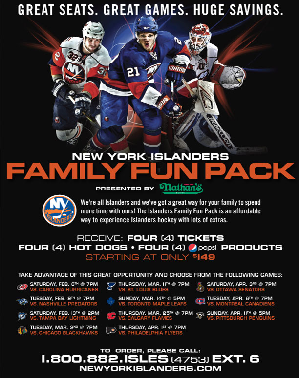 New York Islanders Hockey Team, Uniondale, NY - Special Long Island Coupon Promotion